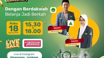PC IPNU IPPNU Rembang Eksis lagi di LiveSalerembang Dalam Rangka 1st Anniversary rumahbumnsig